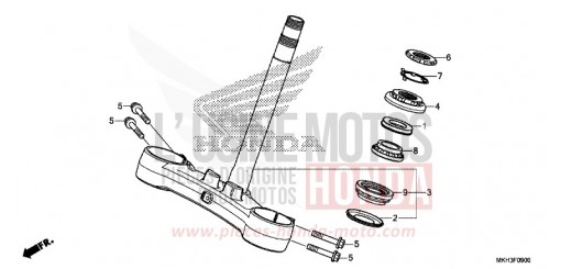TIGE DE DIRECTION ADV750J de 2018